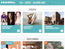 Tablet Screenshot of concordia.nl