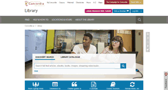 Desktop Screenshot of library.concordia.ca