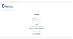Desktop Screenshot of courses.concordia.ab.ca