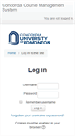 Mobile Screenshot of courses.concordia.ab.ca