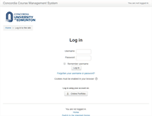 Tablet Screenshot of courses.concordia.ab.ca