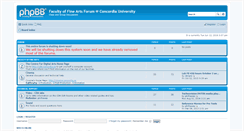 Desktop Screenshot of forum.concordia.ca