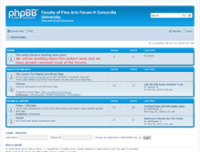 Tablet Screenshot of forum.concordia.ca