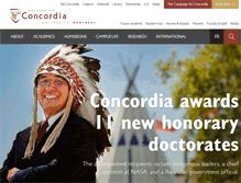 Tablet Screenshot of concordia.ca
