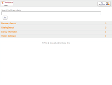 Tablet Screenshot of mclues.concordia.ca